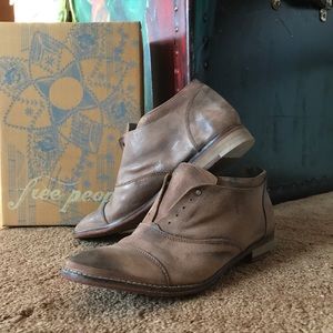 Free people leather loafers